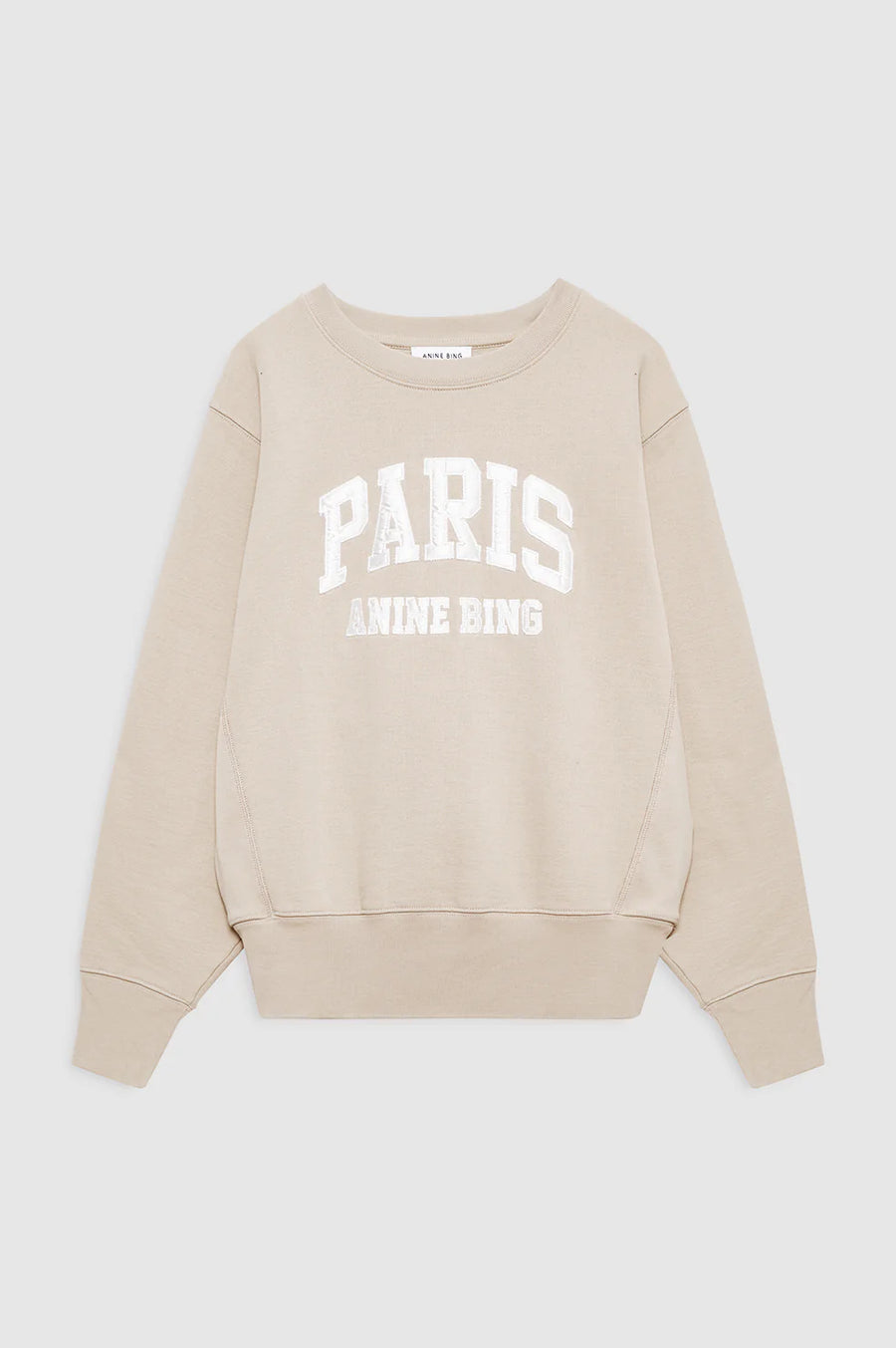 Harry Shrunken Sweatshirt Paris in Beige