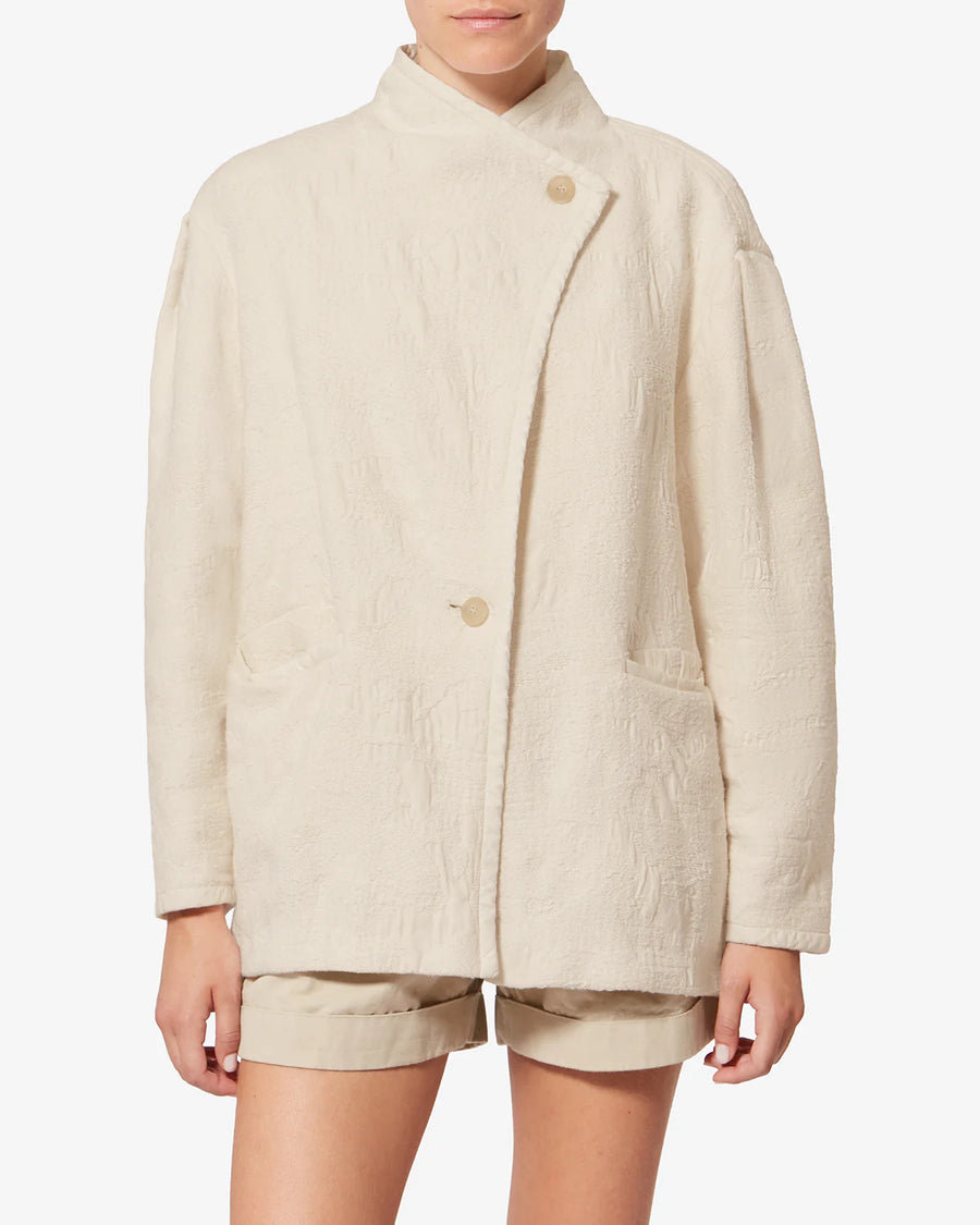 Uadie Coat in Ecru