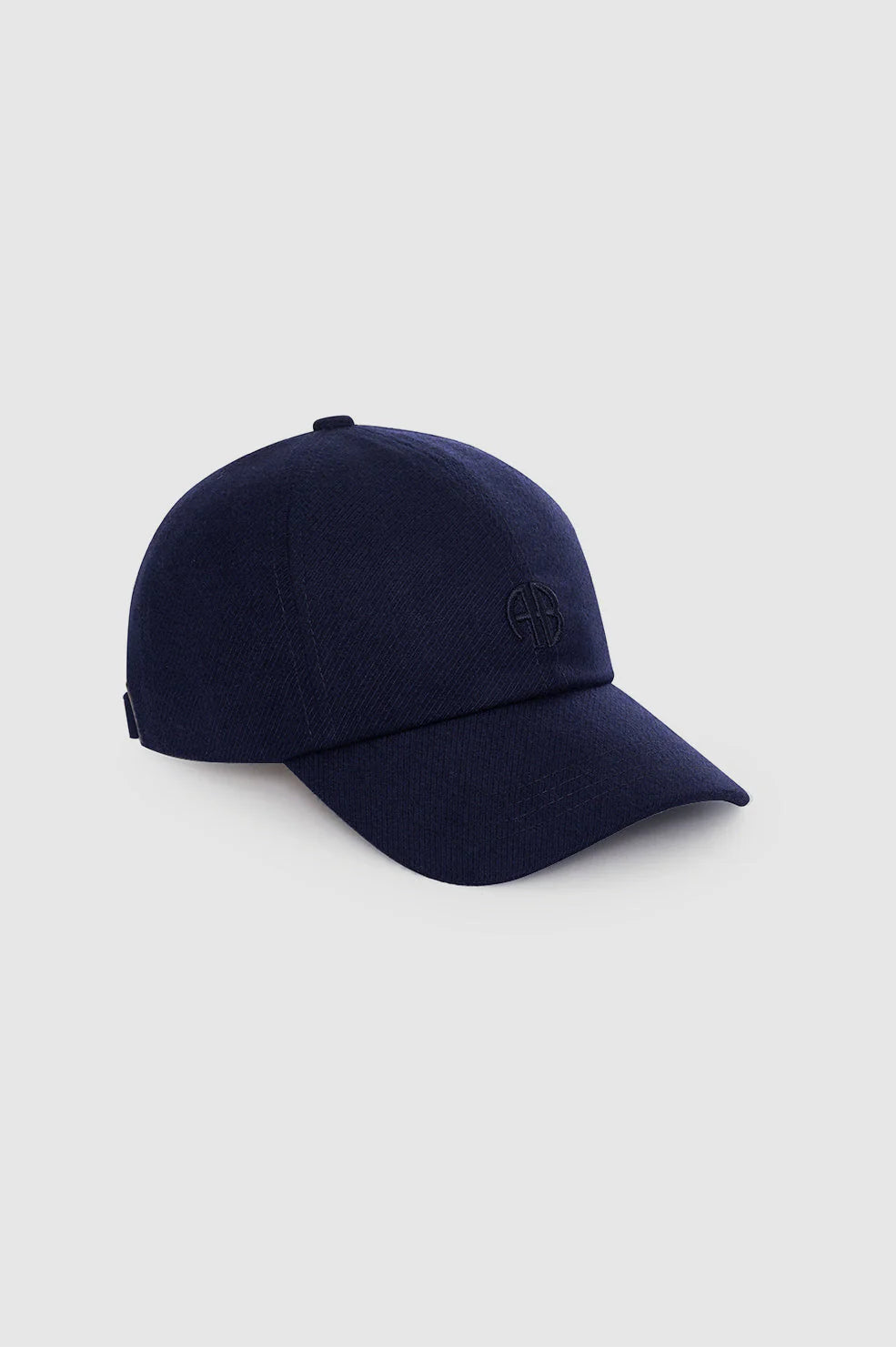 Jeremy Baseball Cap in Navy Wool