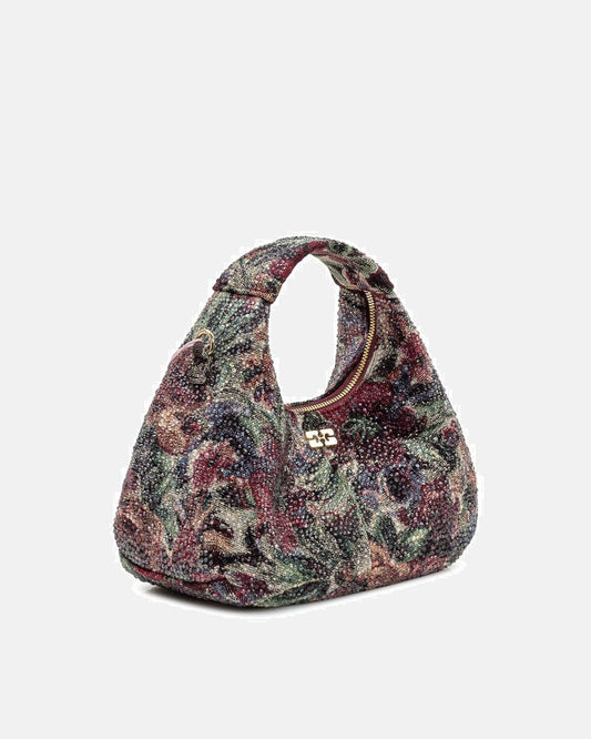 Hobo Mini Tapestry Strass Bag in Tawny Port