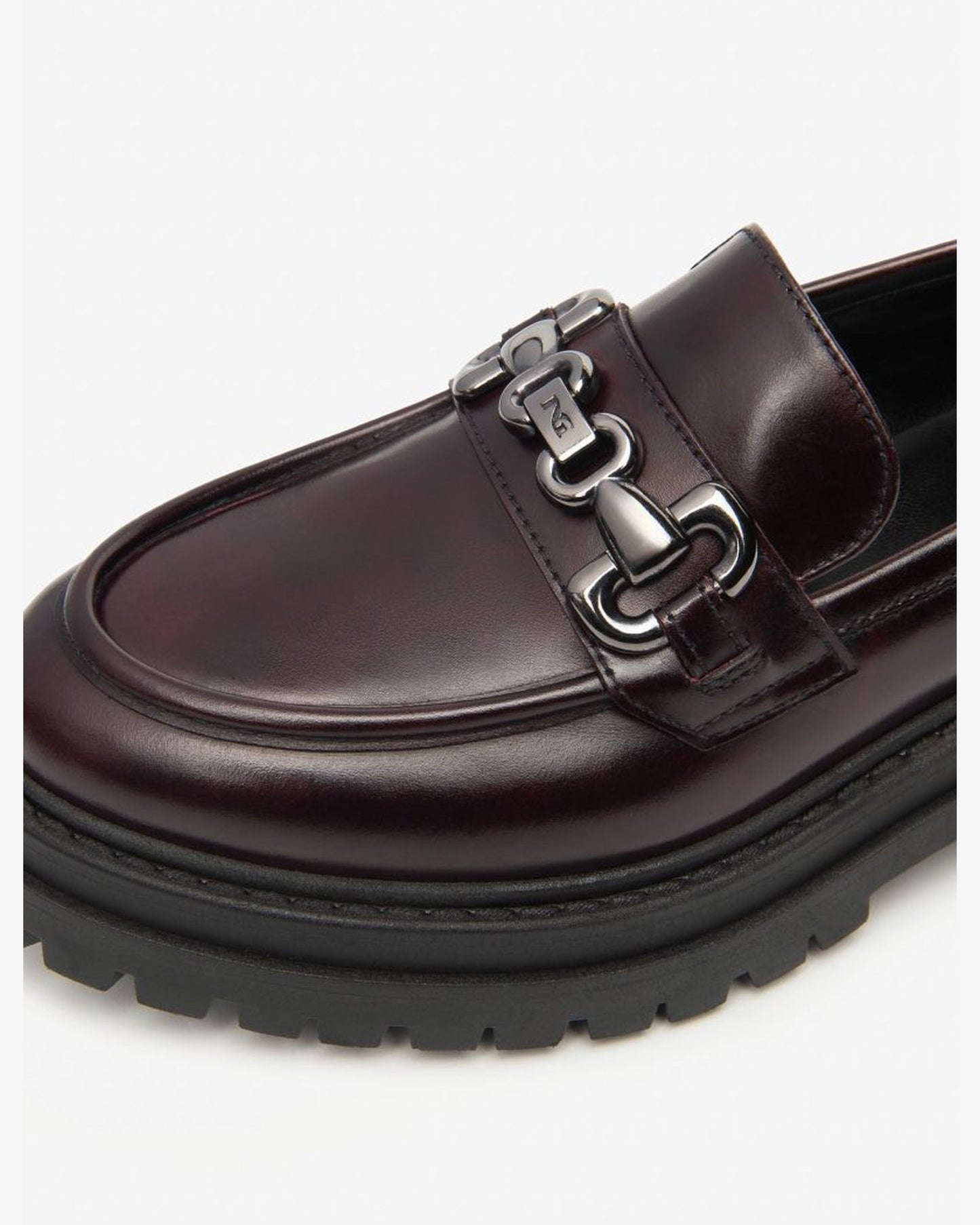 Chunky Loafer in Burgundy
