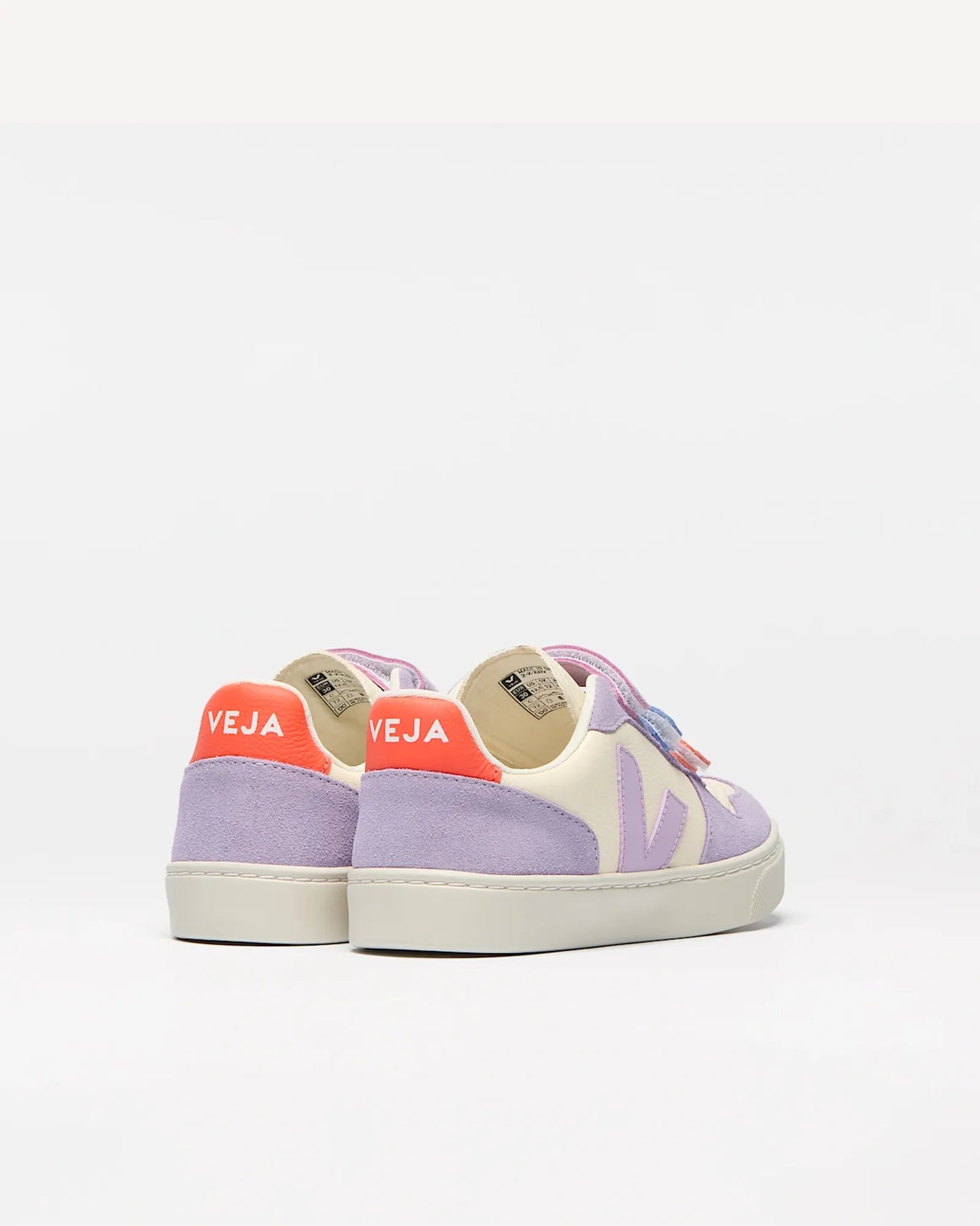 Small V-10 Leather Cashew Multico Orchid Sneakers