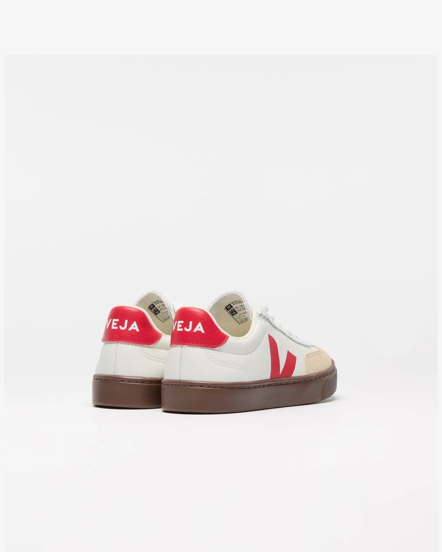 Small Volley Leather White Pierre Pekin Bark Sneakers