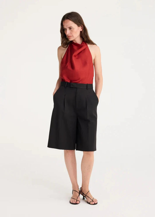 HALTER TOP WITH OPEN BACK BAROLO - ROHE