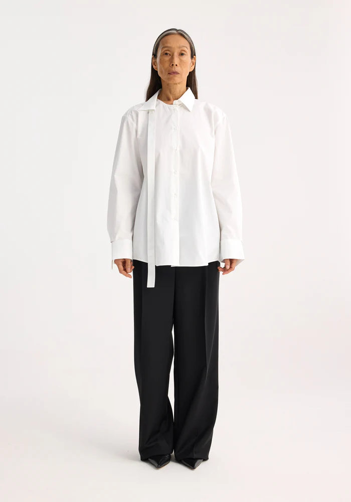 Deconstructed white cotton shirt - Rohe