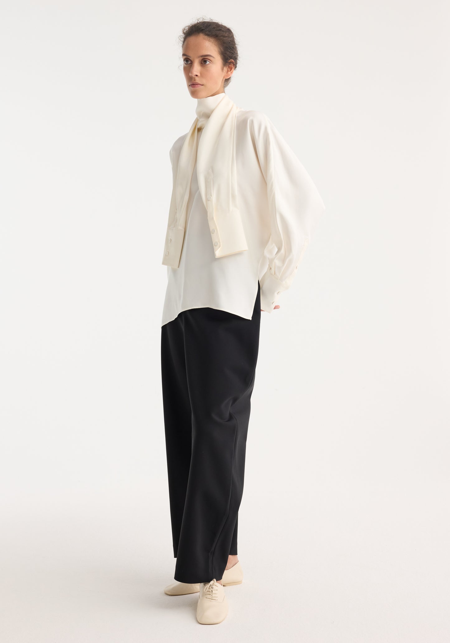Foulard silk top
