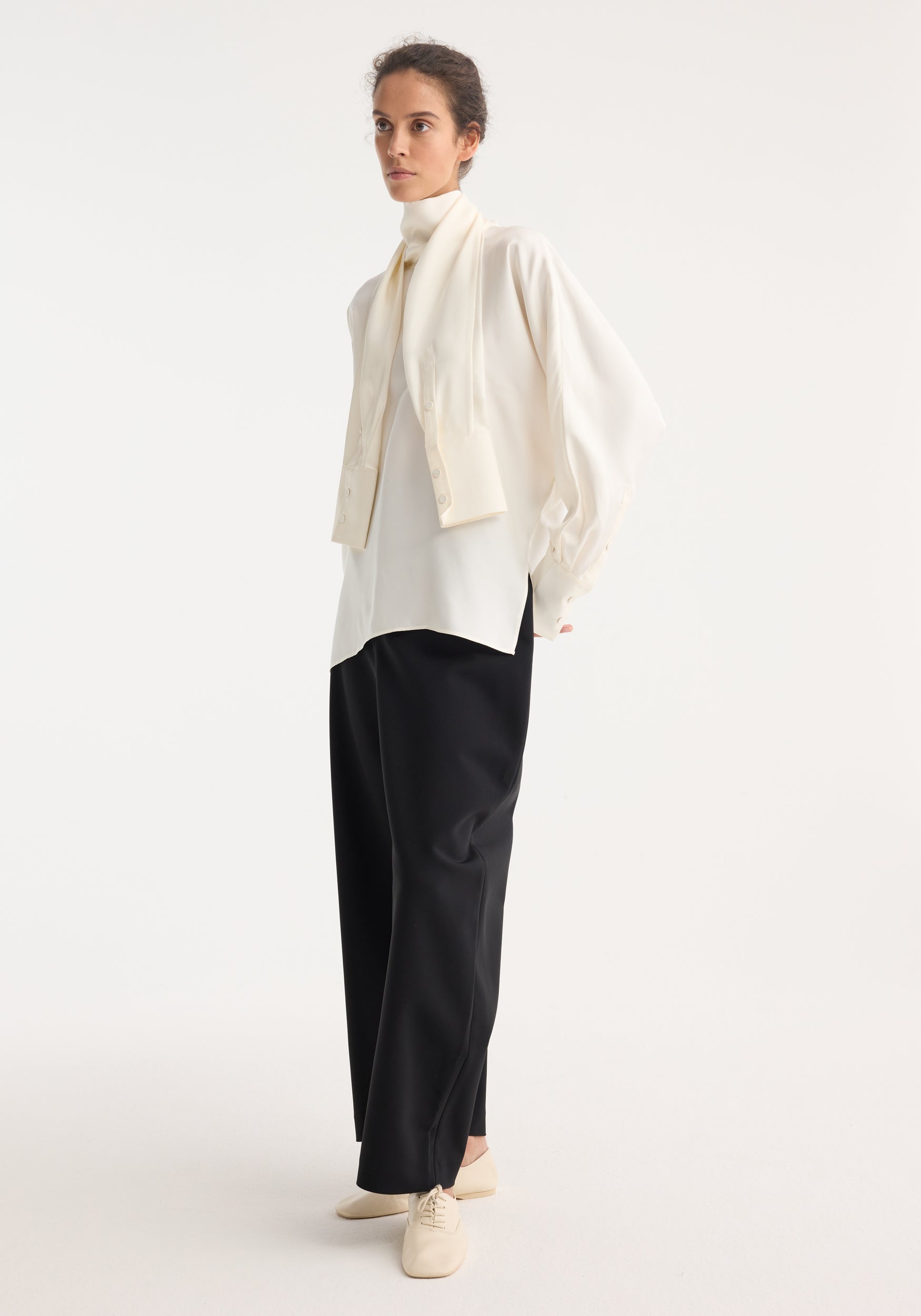 Foulard silk top