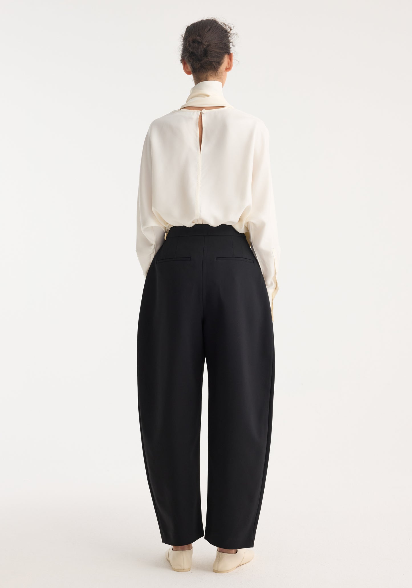 Foulard silk top
