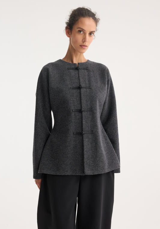Mandarin waisted cardigan