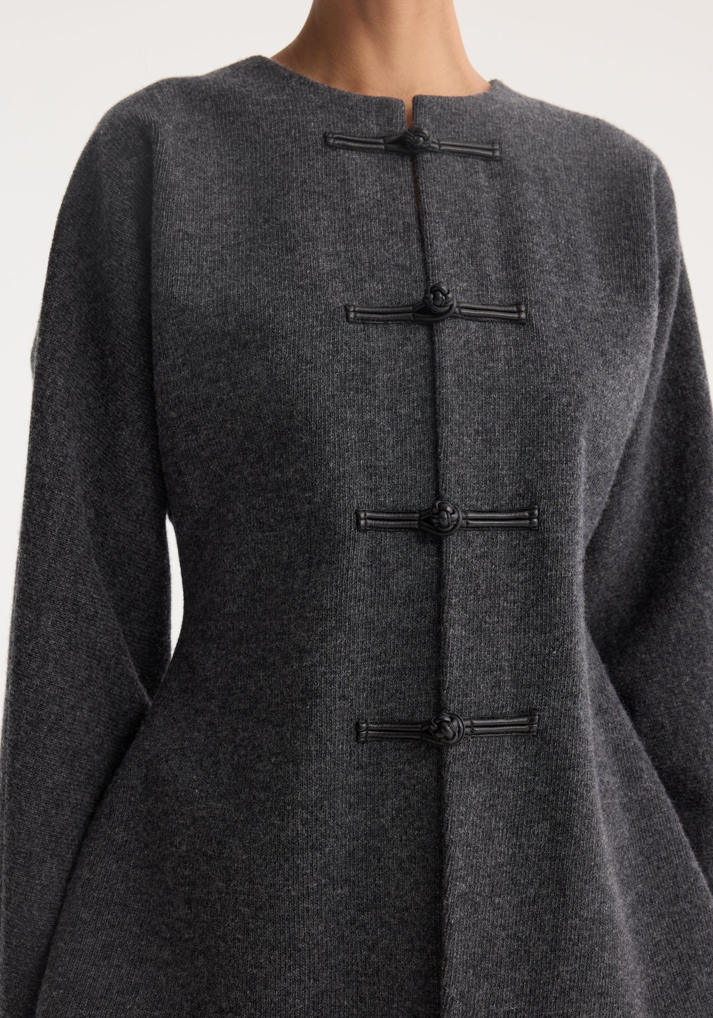 Mandarin waisted cardigan
