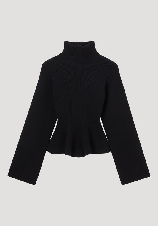Sculptural knitted top