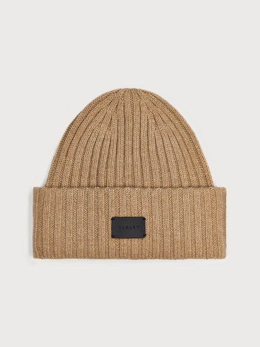 Elva Chunky Rib Beanie in Camel