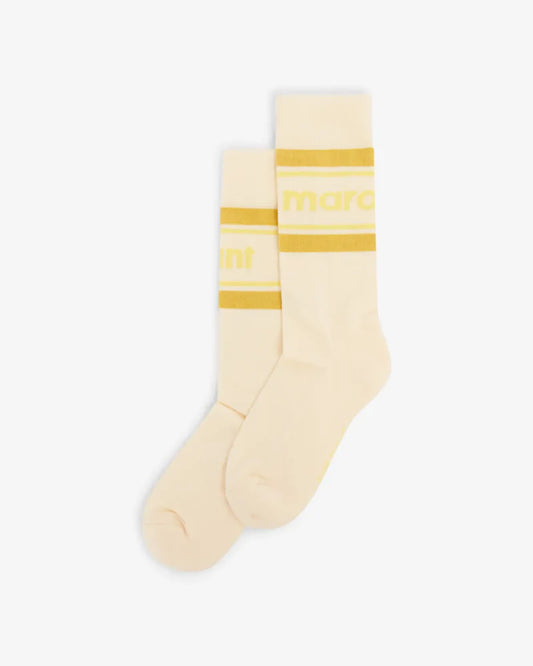 Donna Socks in Ecru Yellow