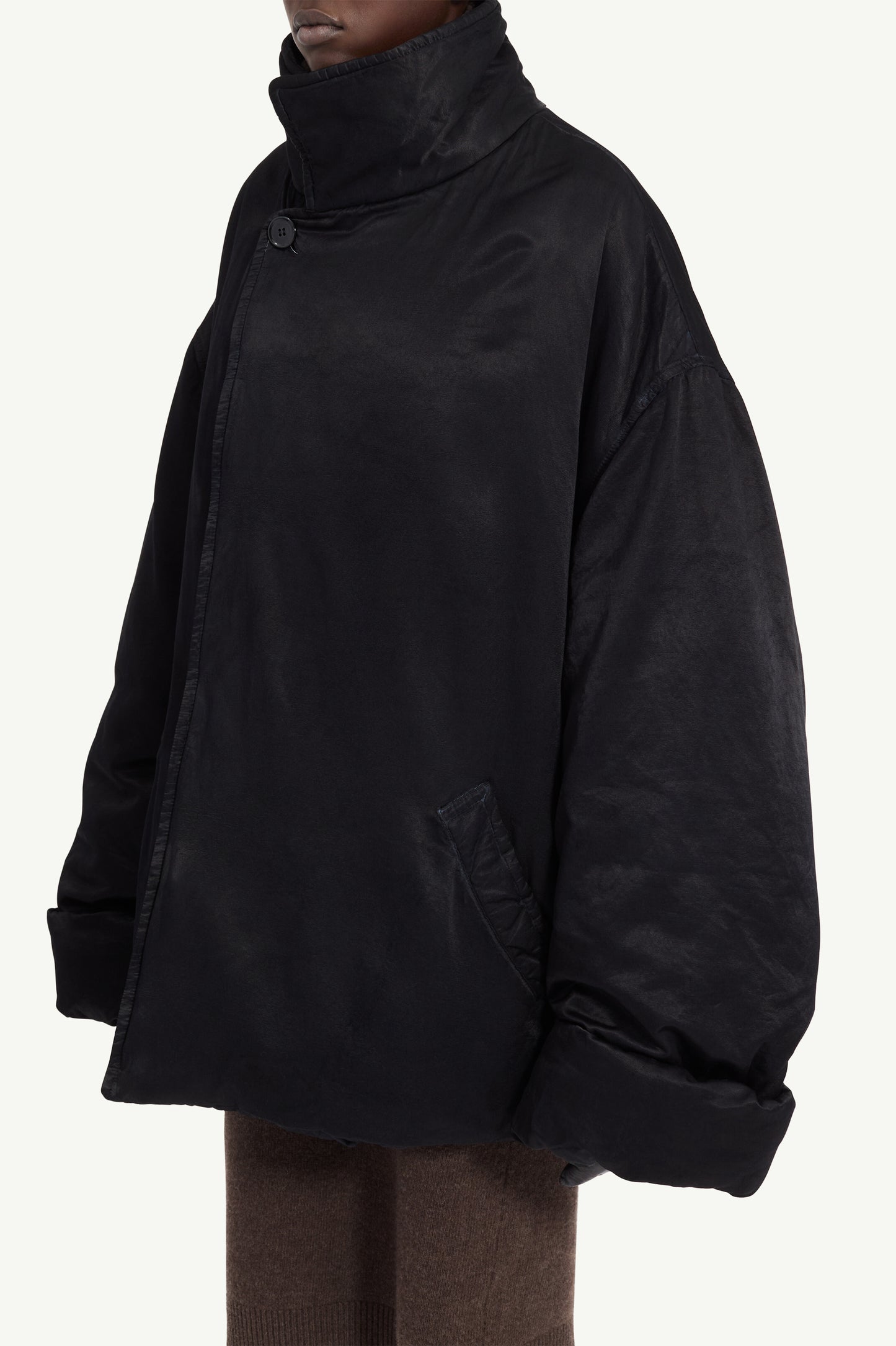 Oversized Padded Jacket in Black