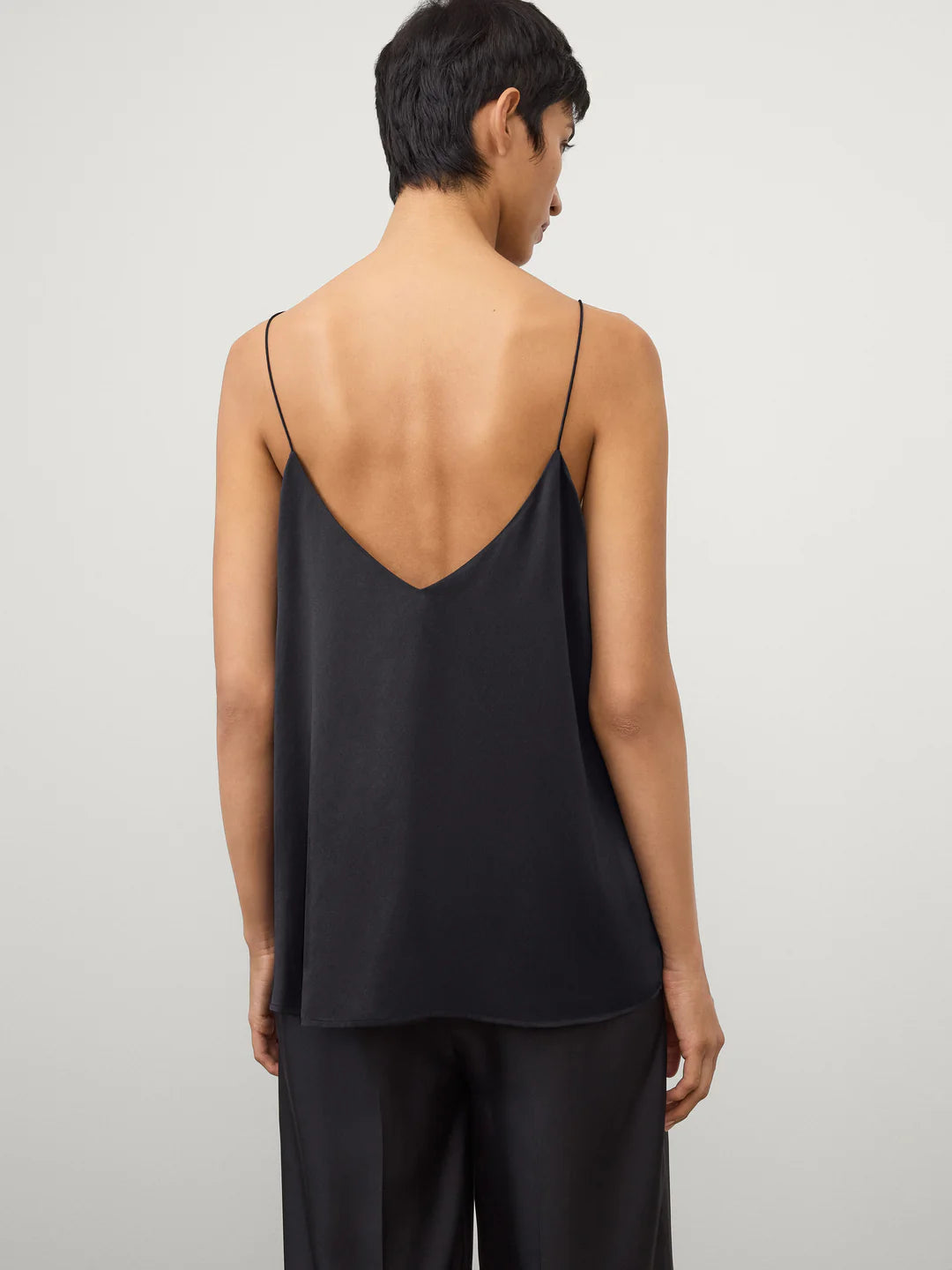 Silk Camisole Top in Midnight