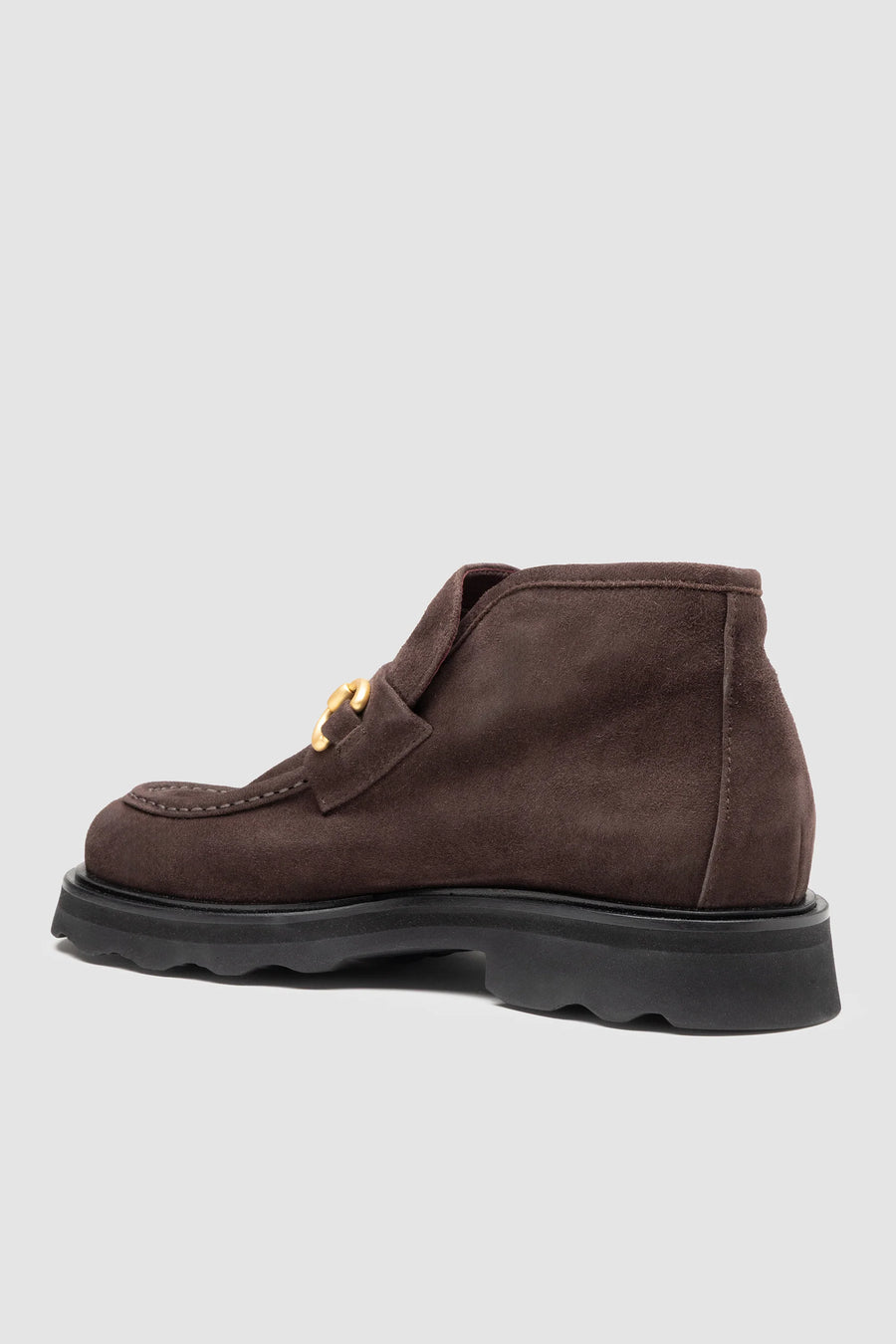 Ankle Loafer in Chocolate Suede