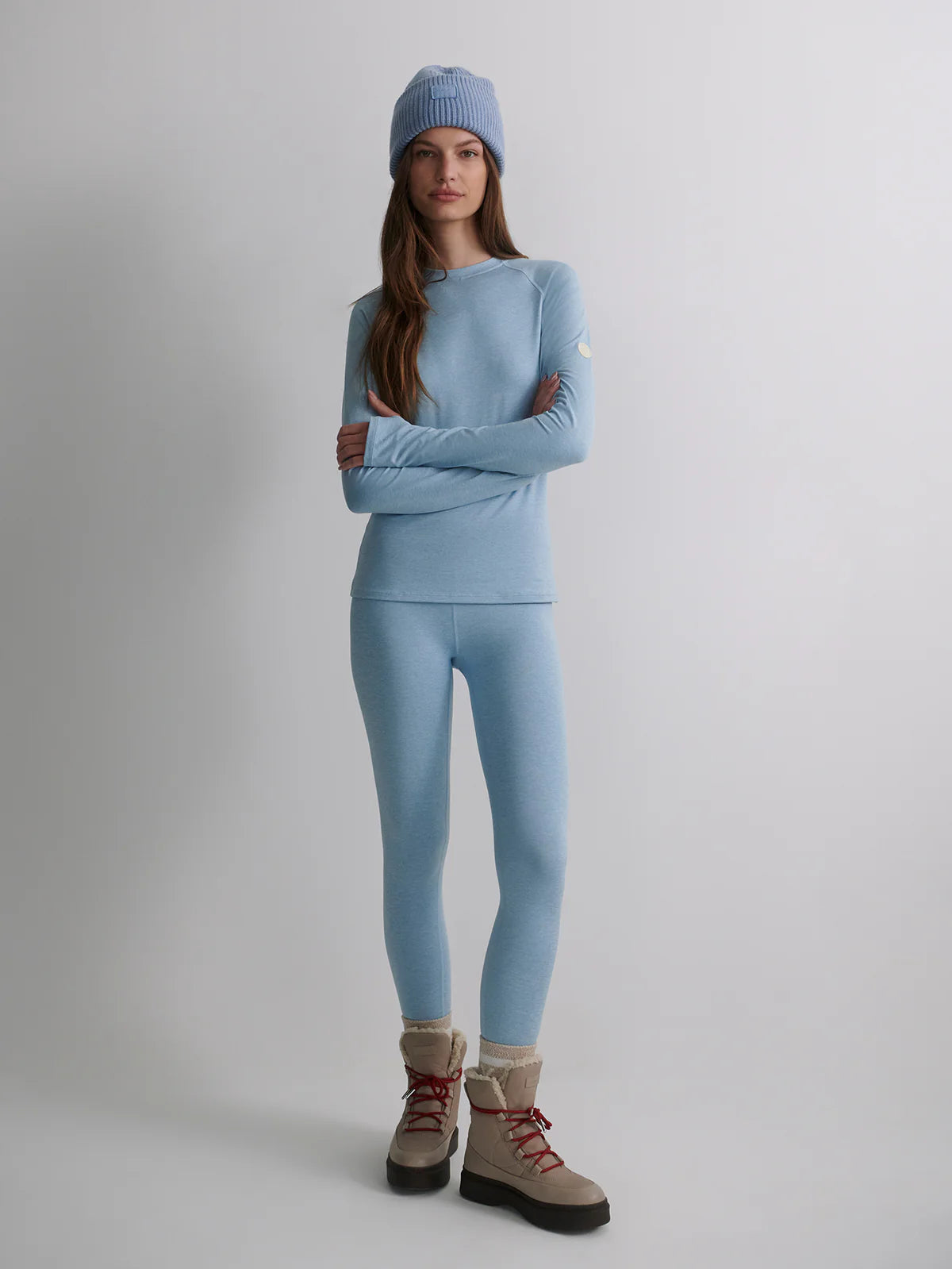 Always Warm Base Layer Leggings in Glacier Marl