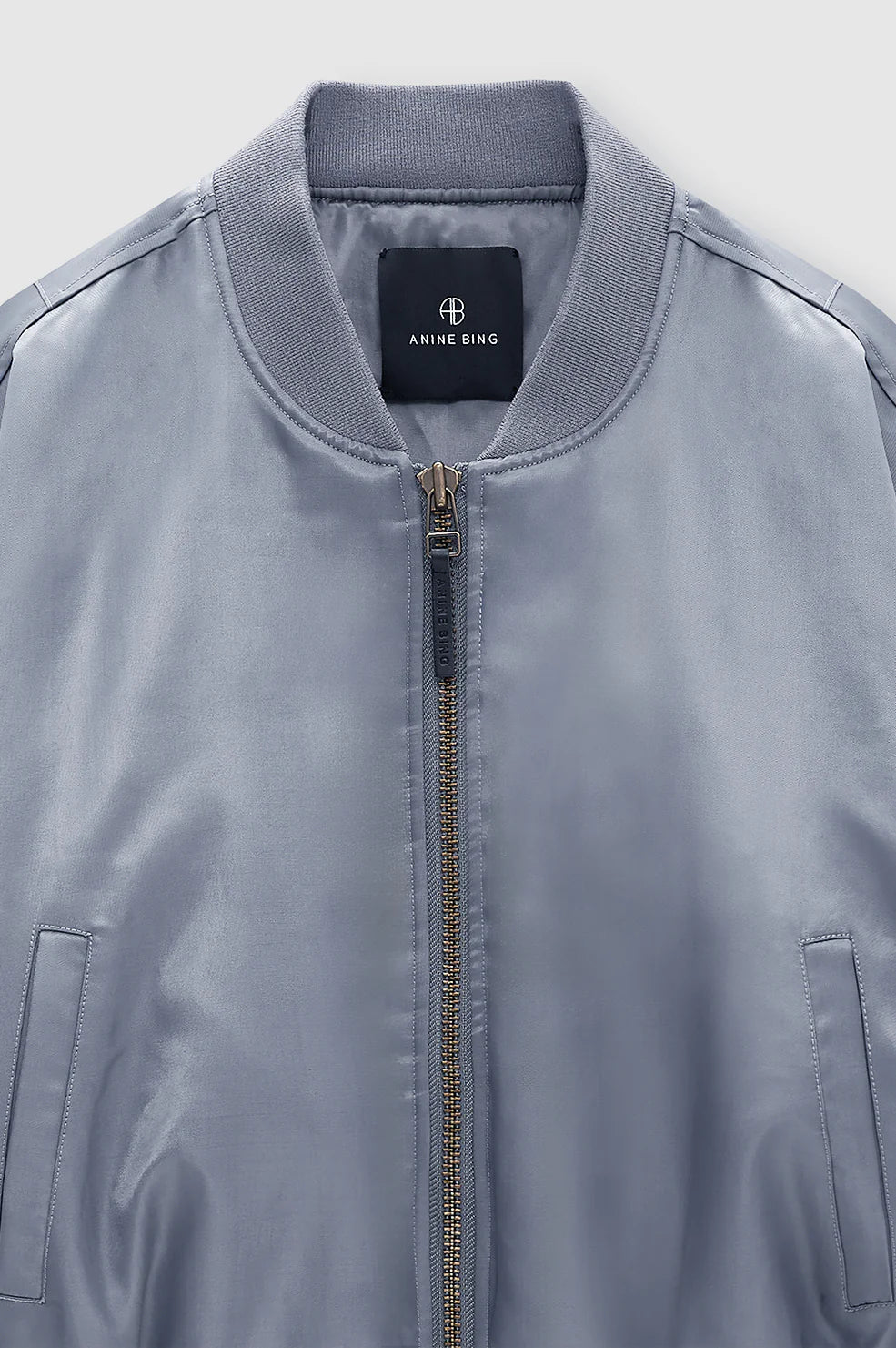 Cropped Leon Bomber in Dark Grey