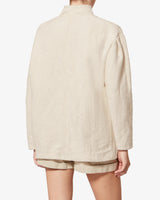 Uadie Coat in Ecru