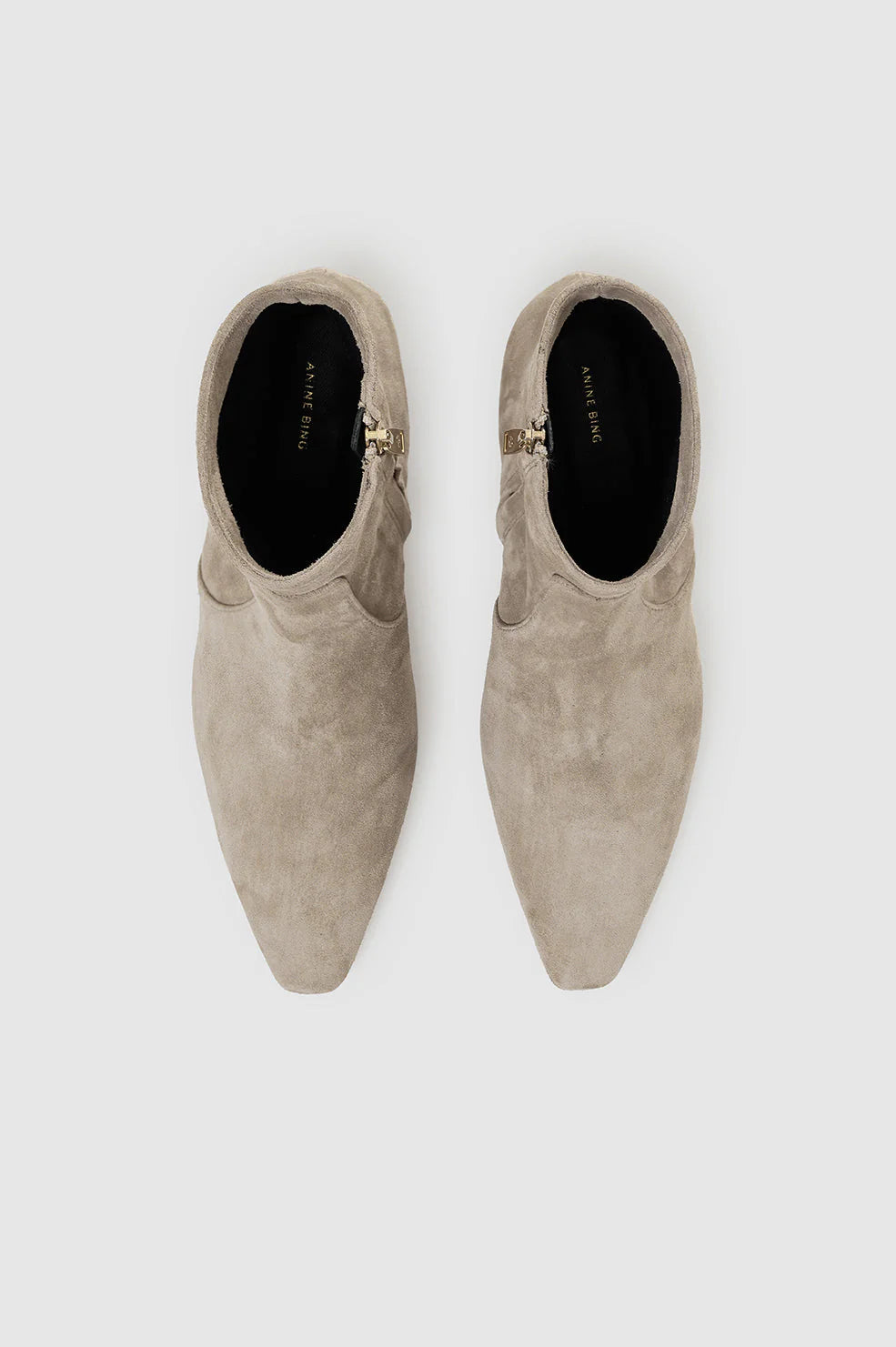 Freya Flat Boots in Sand Suede