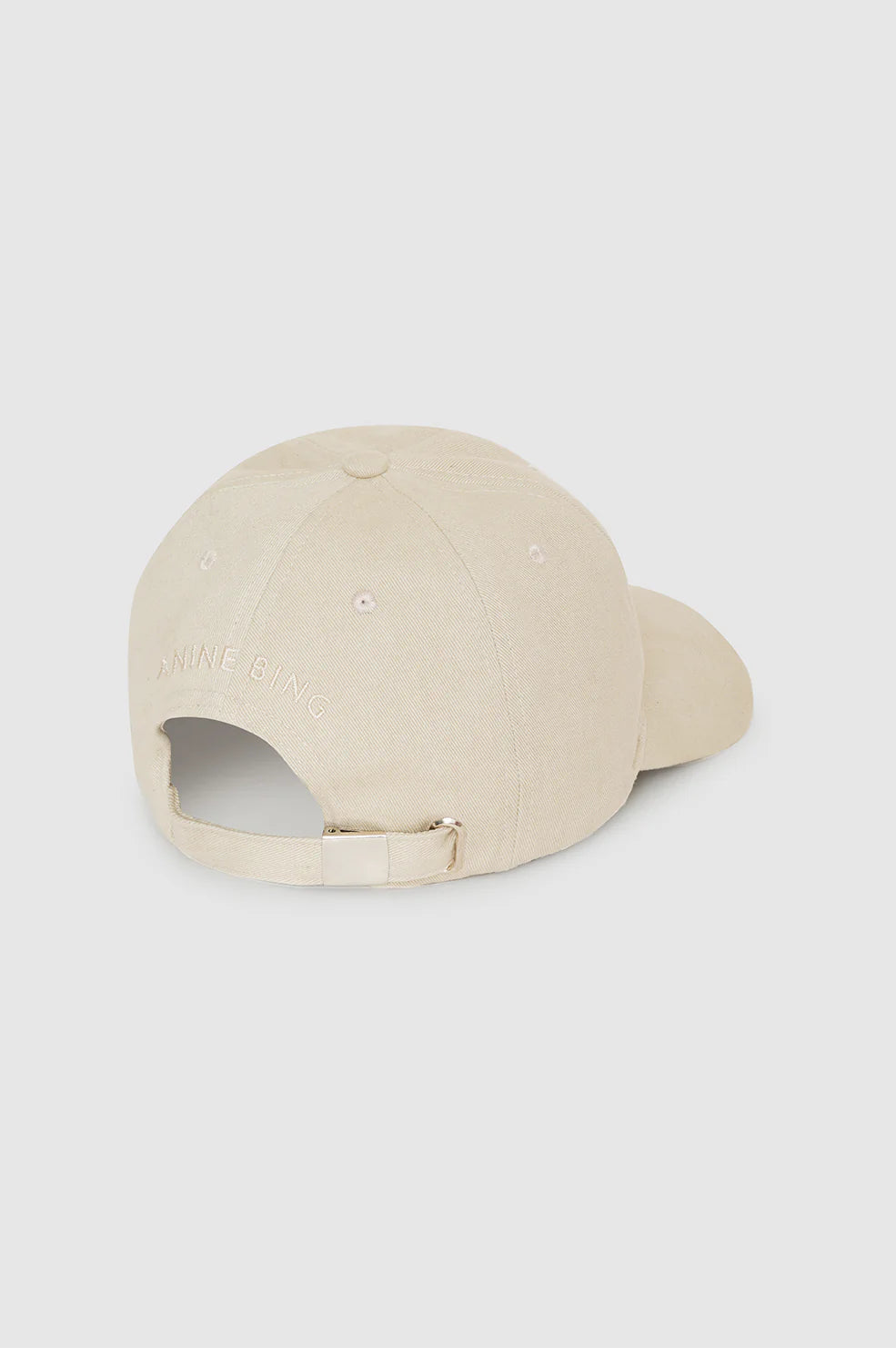 Jeremy Baseball Cap in Beige Wool