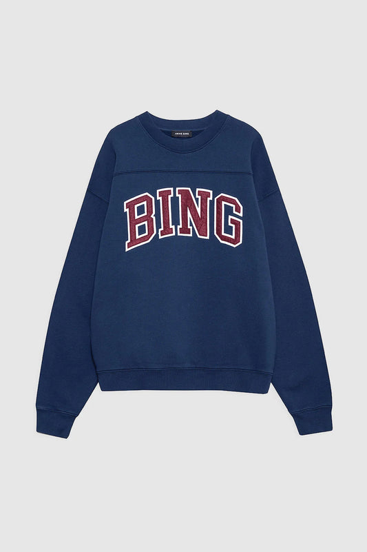 Trenton Sweatshirt Bing in Washed Navy