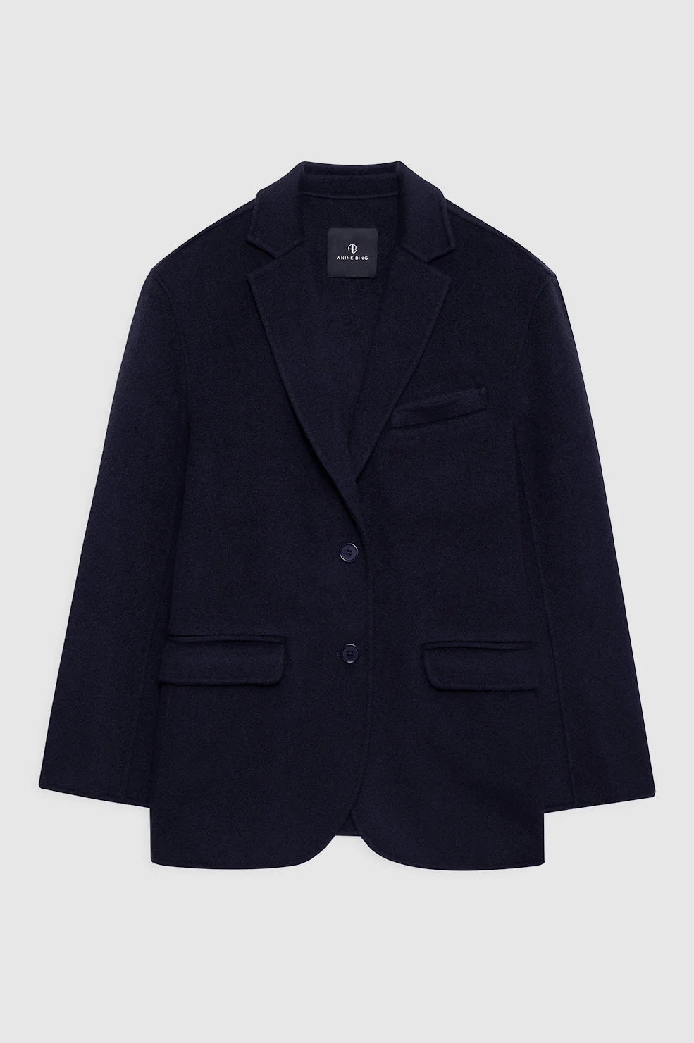 Quinn Blazer in Midnight Blue Cashmere Blend