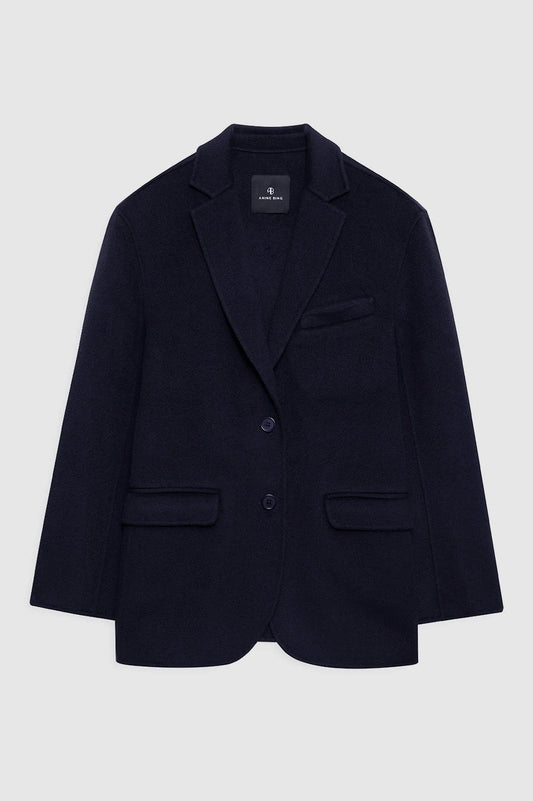 Quinn Blazer in Midnight Blue Cashmere Blend