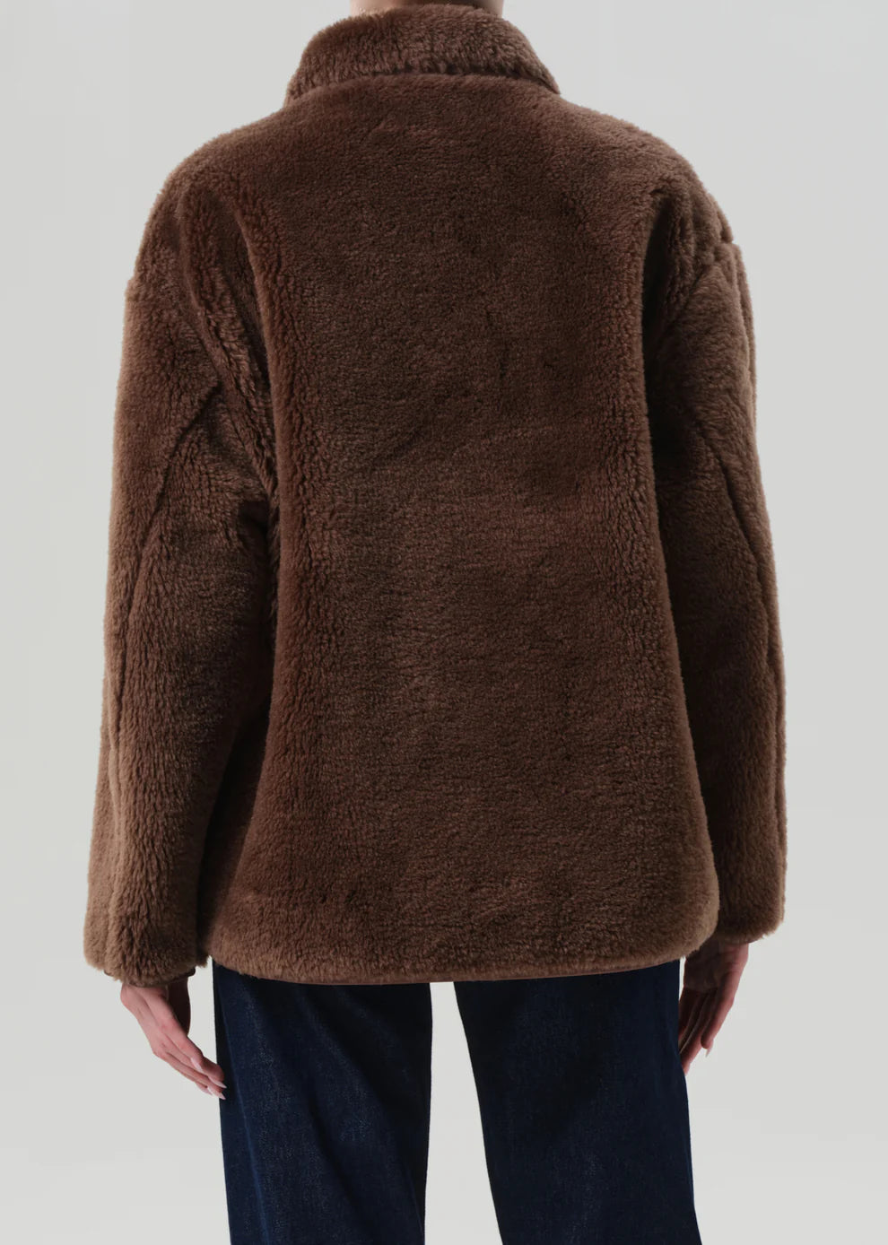 Astrid Sherpa Jacket in Warm Tan