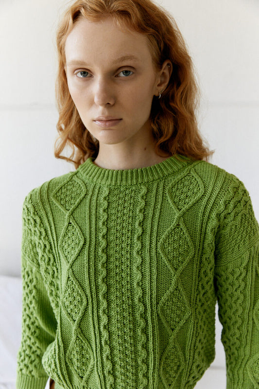 Stella knit sweatshirt - green - Avn