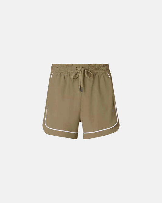 Explorer Track Piped Shorts in Agave Green
