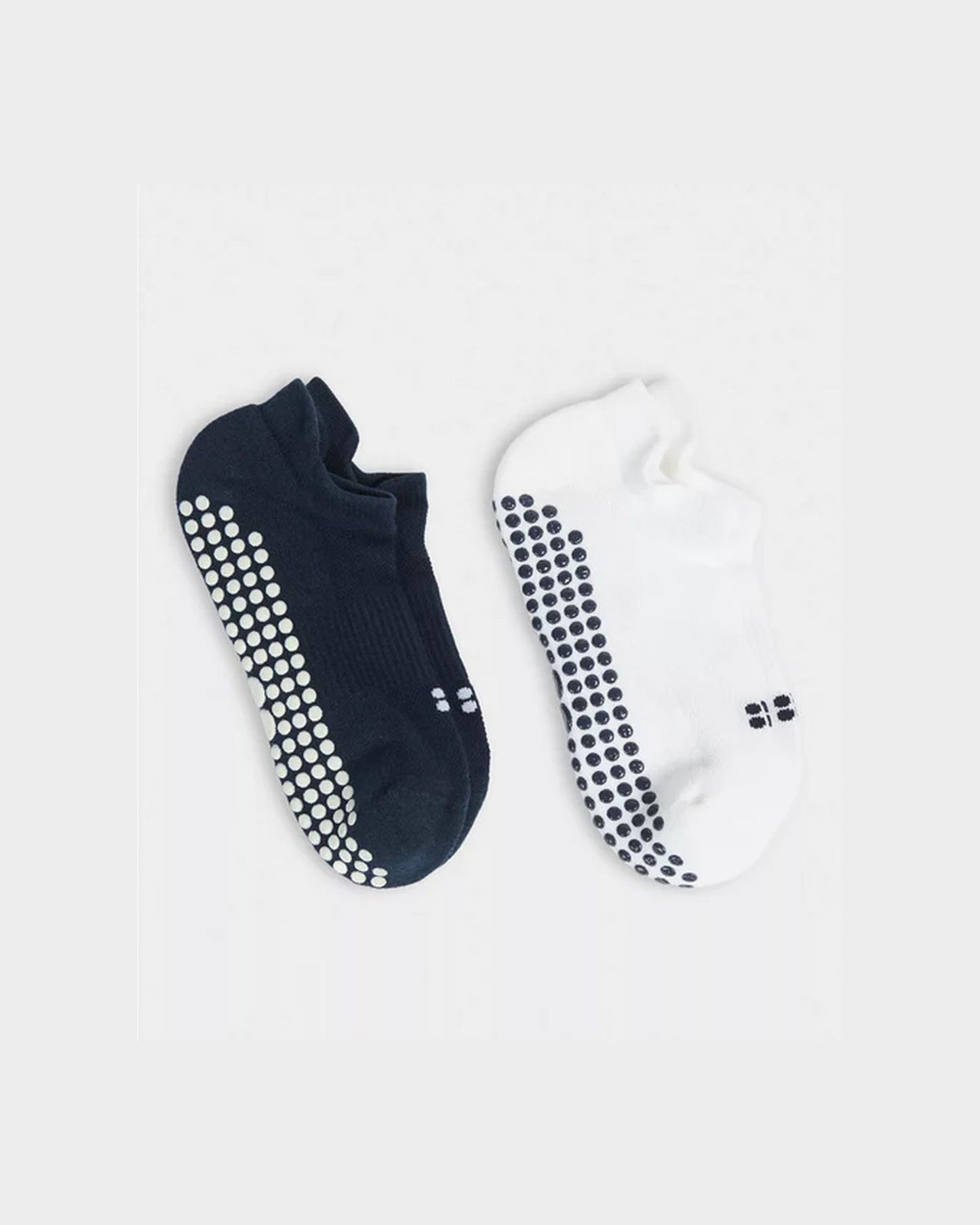 Reformer Trainer Gripper Socks 2 Pack in Navy Blue White