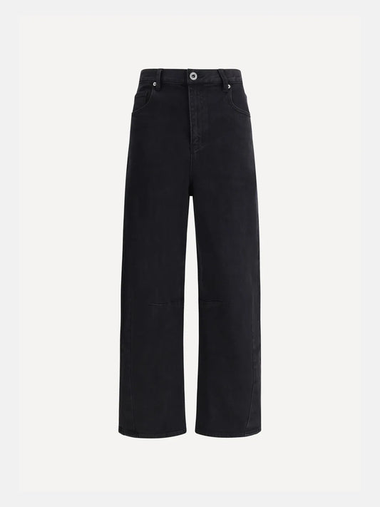 Barrel Leg Jeans in Black
