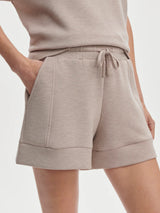 Atrium High Rise Shorts 4.5" in Taupe Marl