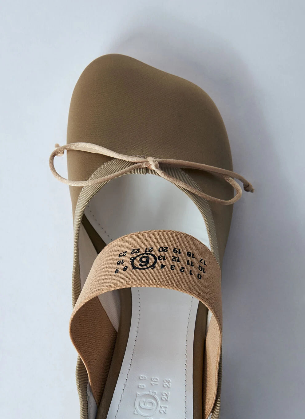 Block Heel Ballet Shoe in Nude