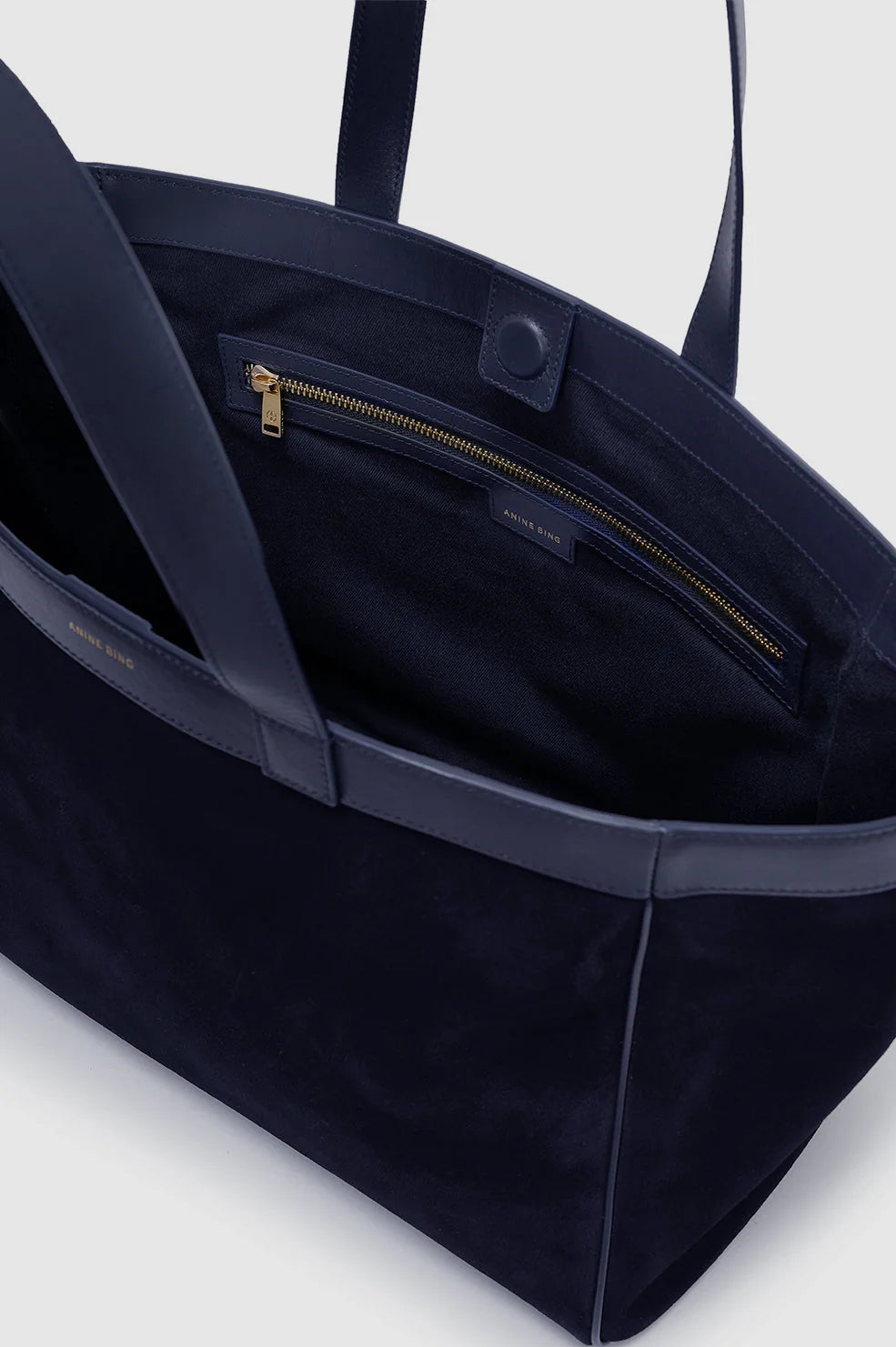 Medium Rio Bag in Navy Suede