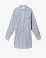 Laurane Dress in Blue Stripes