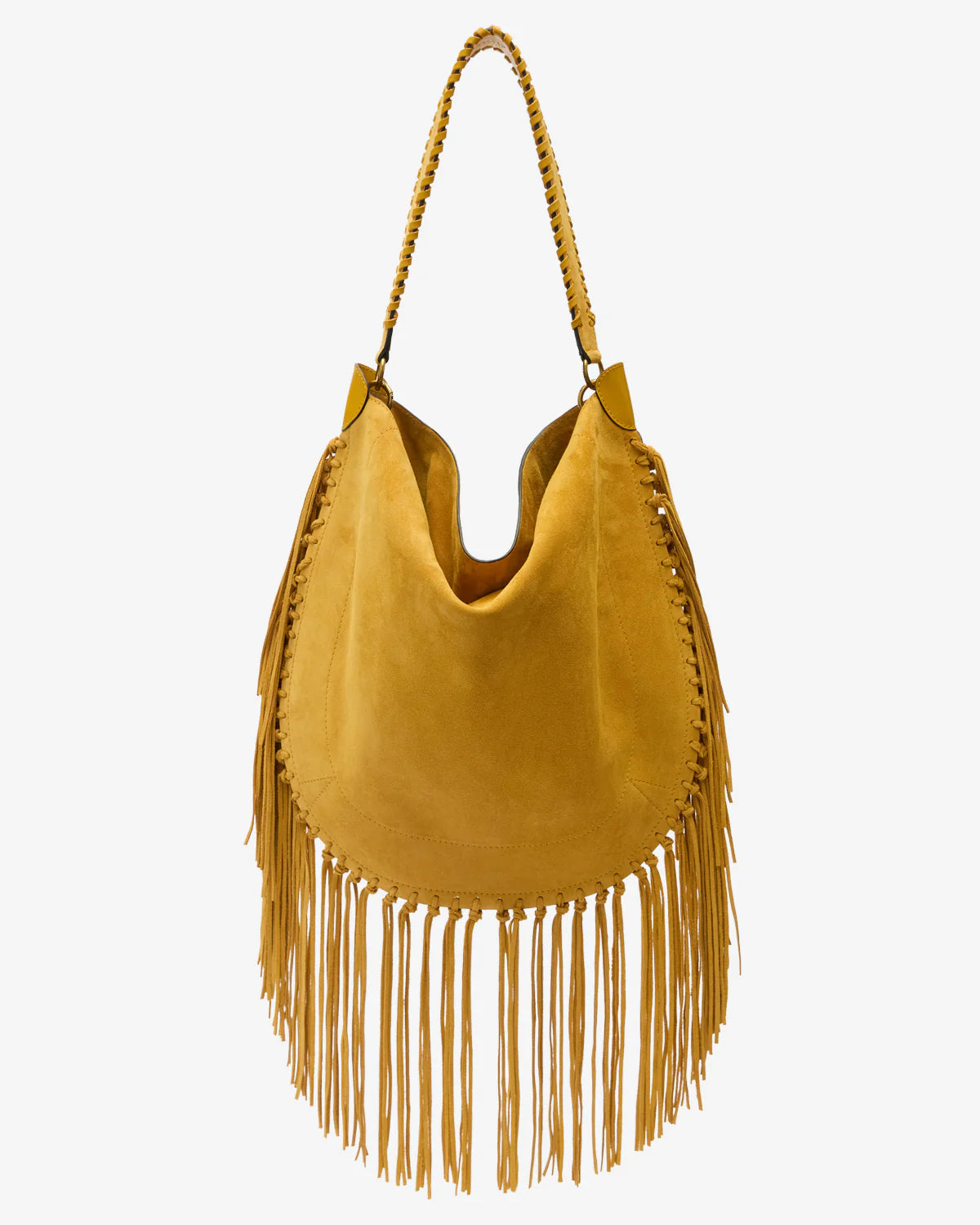 Oskan Hobo Soft Shoulder Bag in Saffron