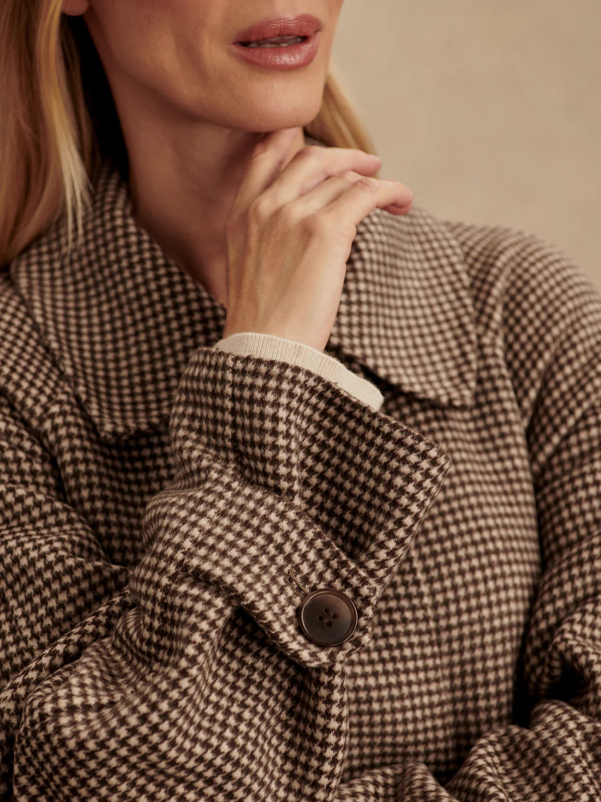 Tomlinson Belted Long Coat in Deep Taupe