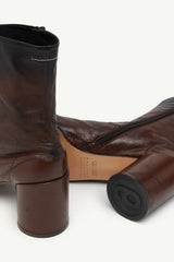 Anatomic Block Heel Boots in Black