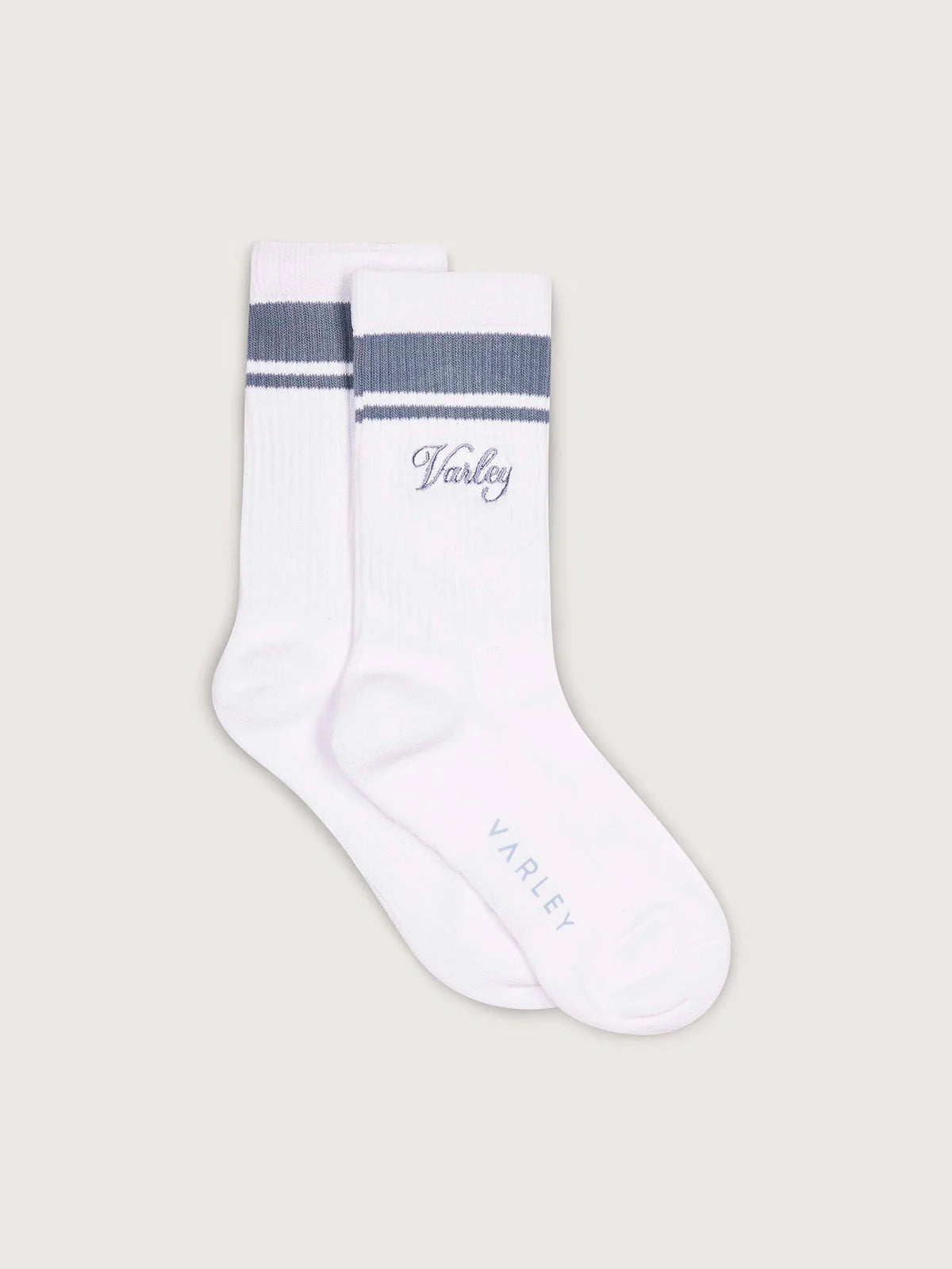 Lamar Club Stripe Socks in White