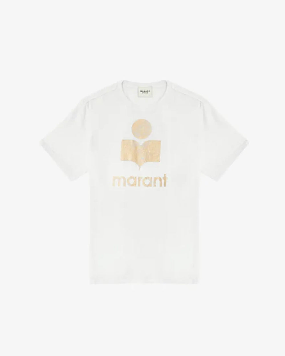 Zewel T-shirt in White/Light Gold