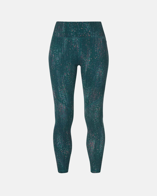 Power 7/8 Workout Leggings in Green Print