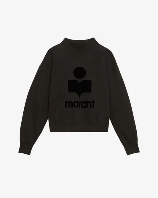 Moby Sweatshirt in Faded Black