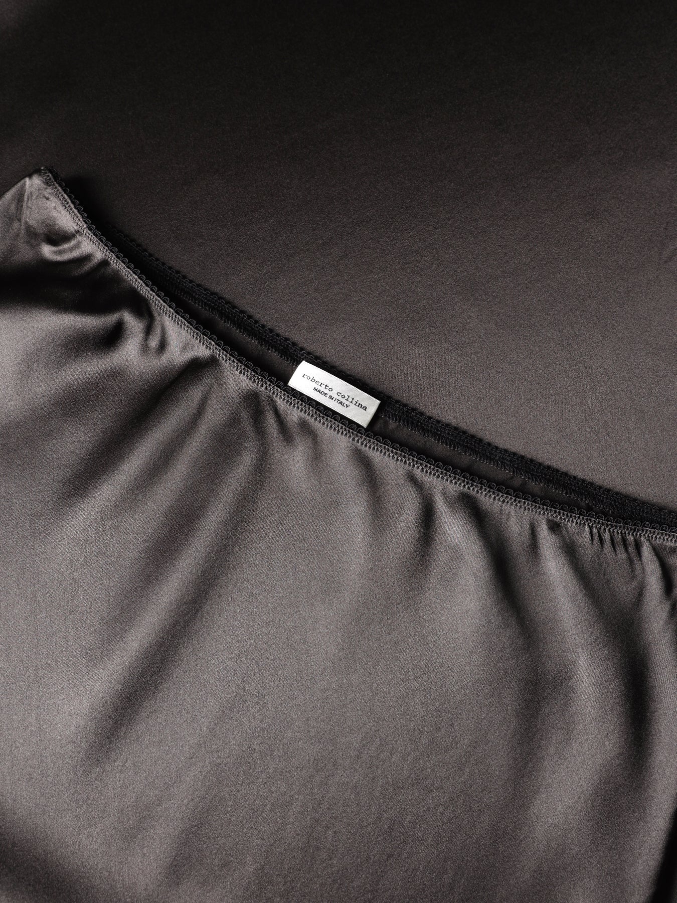 Silk Longuette Skirt in Brown