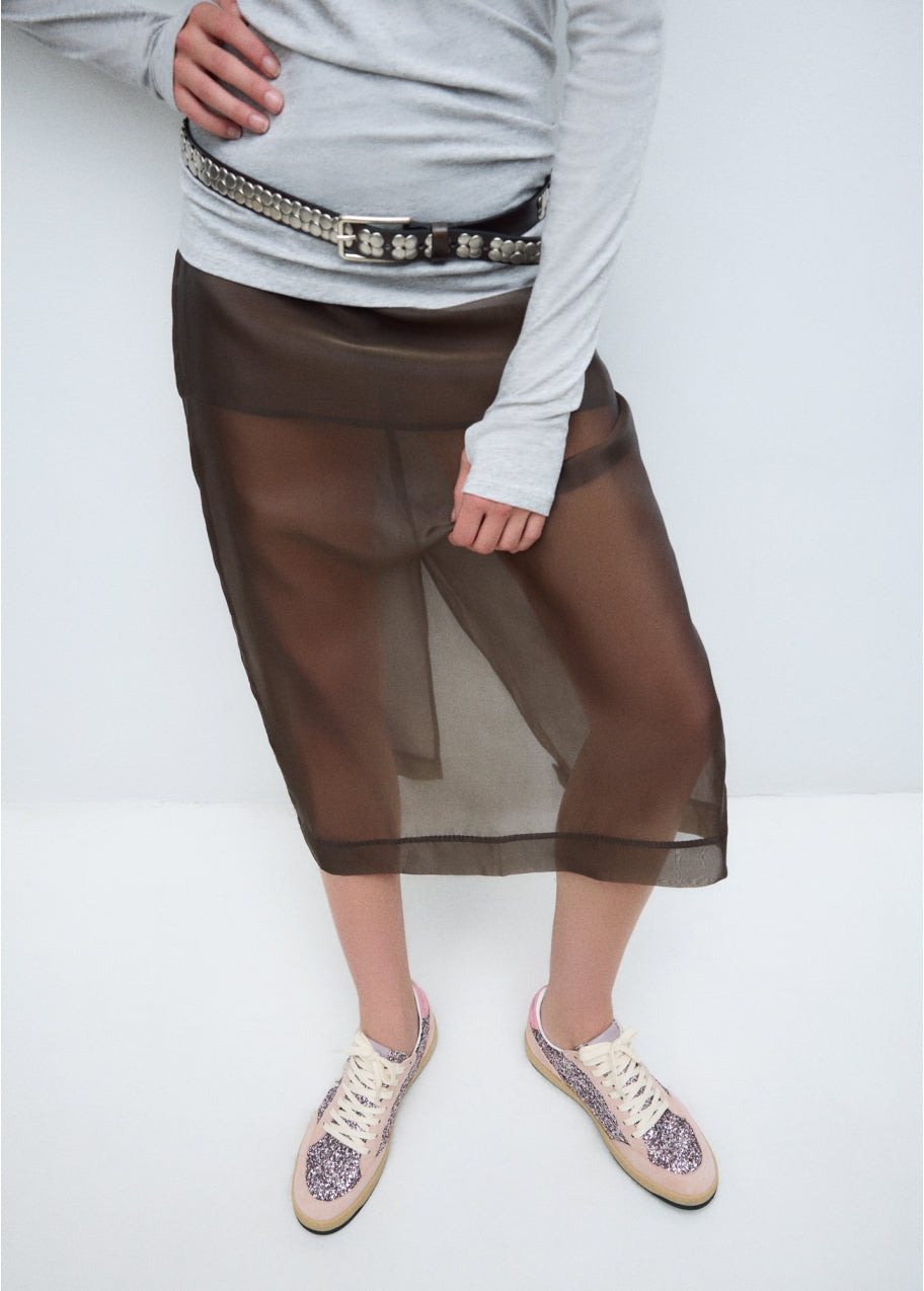 Gamin Sneakers in Glitter Pink