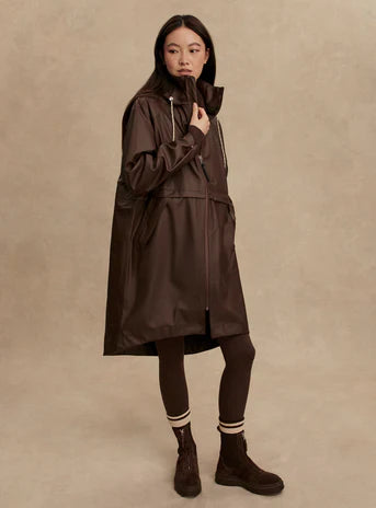 Kirsten Raincoat in Dark Truffle
