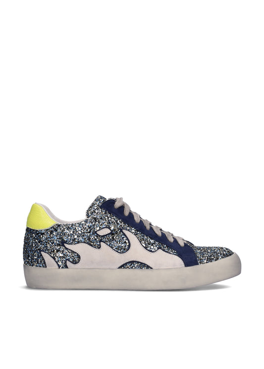 GAMIN SNEAKERS - GLITTER DOPAMINE BLUE - BIBI LOU