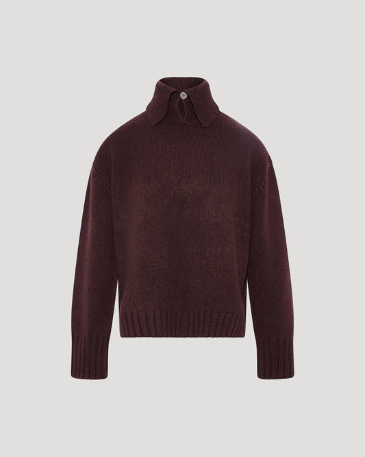 Collar Jumper in Cashmere Knit