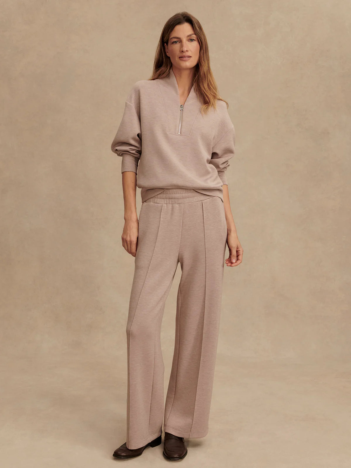 Davidson Sweatshirt in Taupe Marl